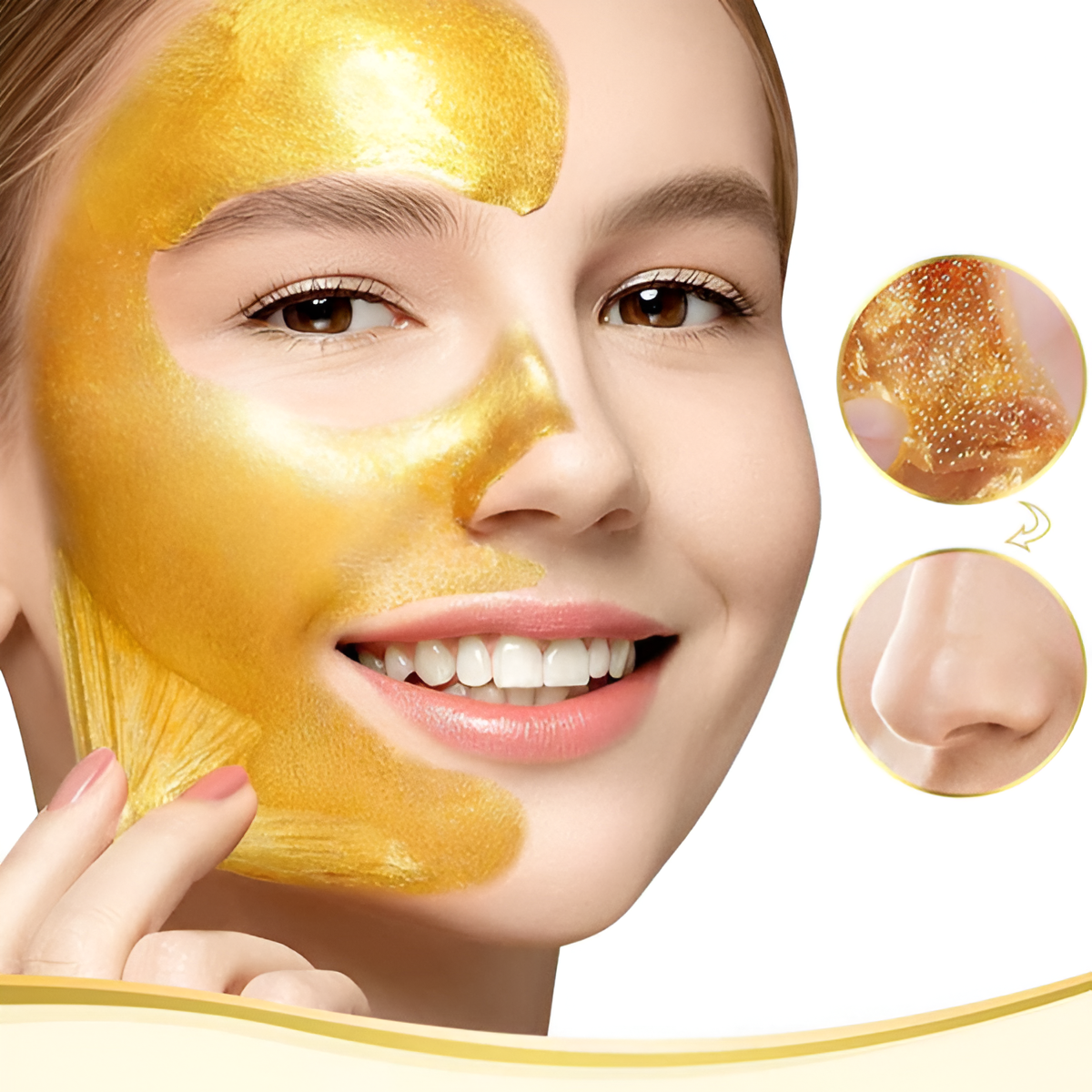 ✨ Mascarilla Facial de Limpieza Gold – Luminosidad, Detox y Rejuvenecimiento